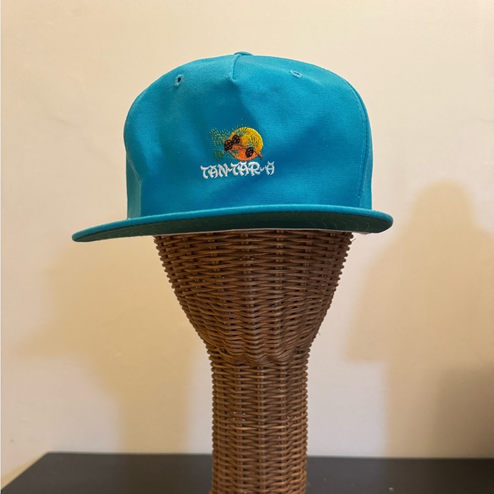 Teal Tantara Cap with Embroidered Design